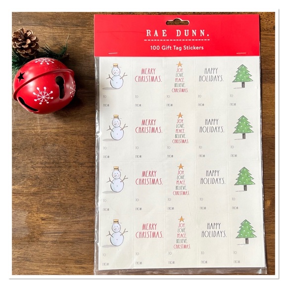 RAE DUNN Gift Tag Stickers (100pcs) 🆕🏷️ - Picture 1 of 4